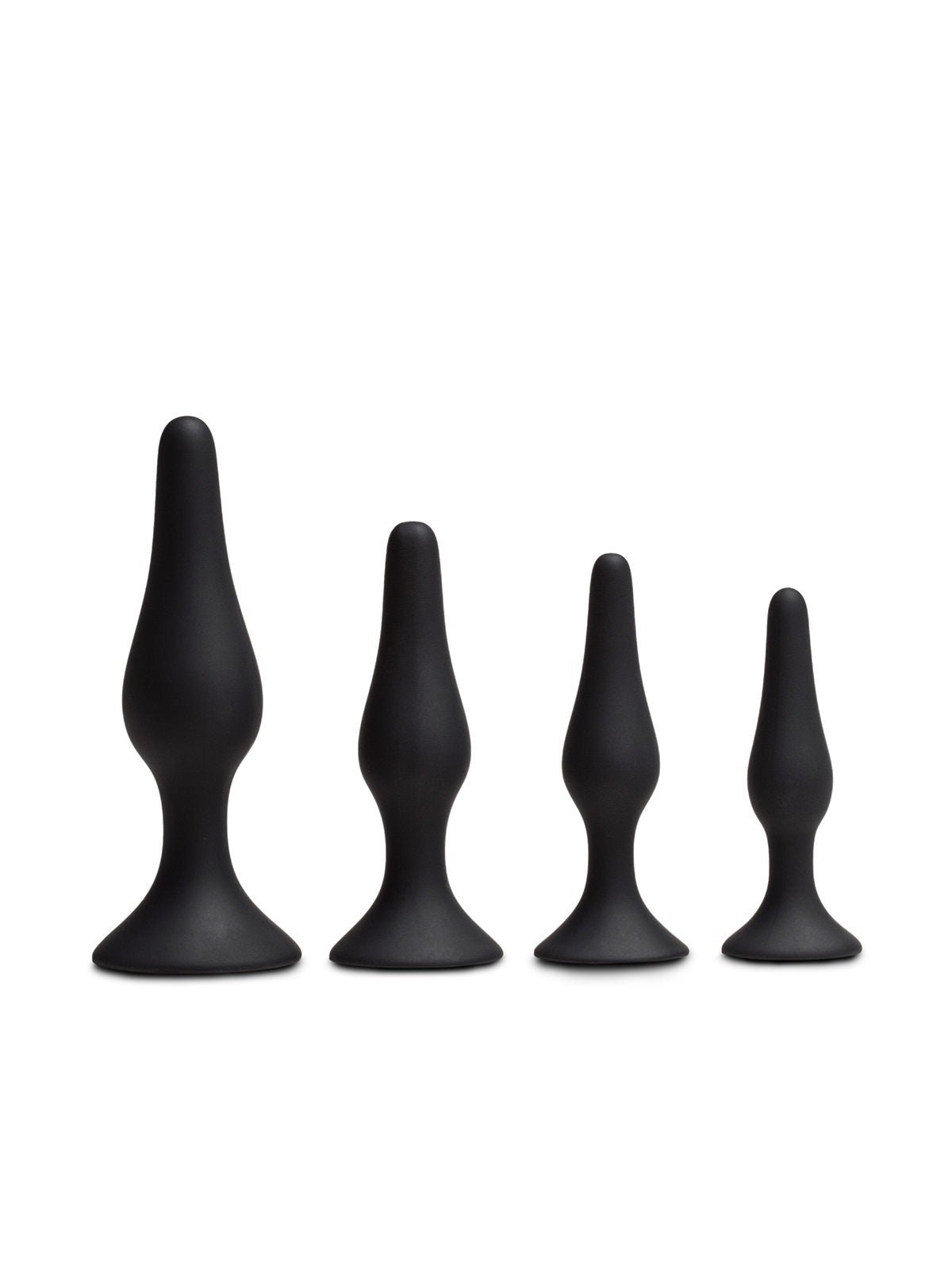 Set van 4 buttplugs met zuignap - LieLei